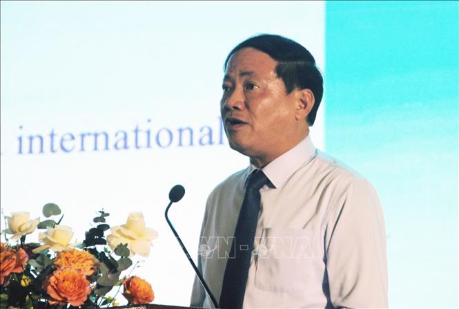 Ông Phạm Anh Tuấn - Chủ tịch UBND tỉnh Gia Lai phát biểu tại lễ khai mạc Ngày Lữ hành Việt Nam năm 2026. Ảnh: Trịnh Bang Nhiệm - TTXVN