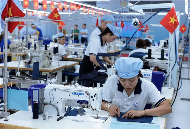 Các thí sinh tham dự hội thi. Ảnh: Trần Việt - TTXVN