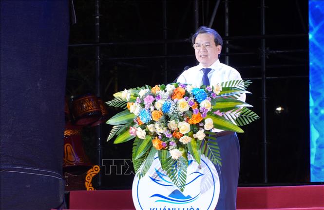Phó Cục trưởng Cục Du lịch Quốc gia Việt Nam Hà Văn Siêu phát biểu tại  chương trình. Ảnh: Tá Chuyên – TTXVN