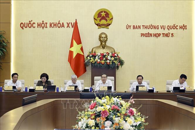 Chủ tịch Quốc hội Trần Thanh Mẫn phát biểu. Ảnh: Doãn Tấn - TTXVN