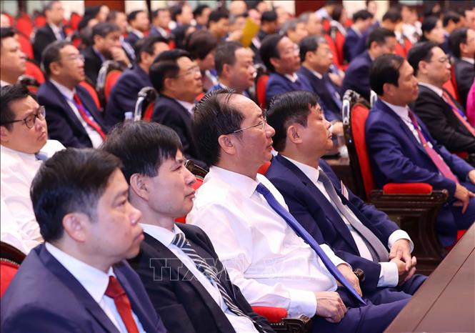 Các học viên là Ủy viên Ban Chấp hành Trung ương Đảng khóa XIV. Ảnh: Văn Điệp – TTXVN