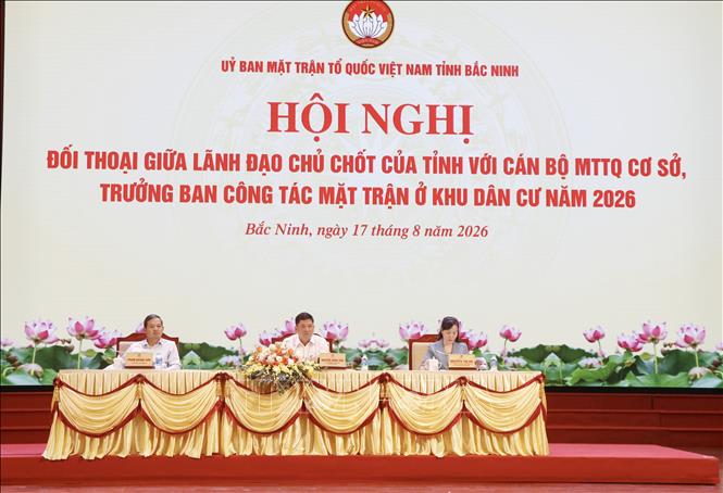 Các đại biểu chủ trì Hội nghị. Ảnh: Thanh Thương - TTXVN