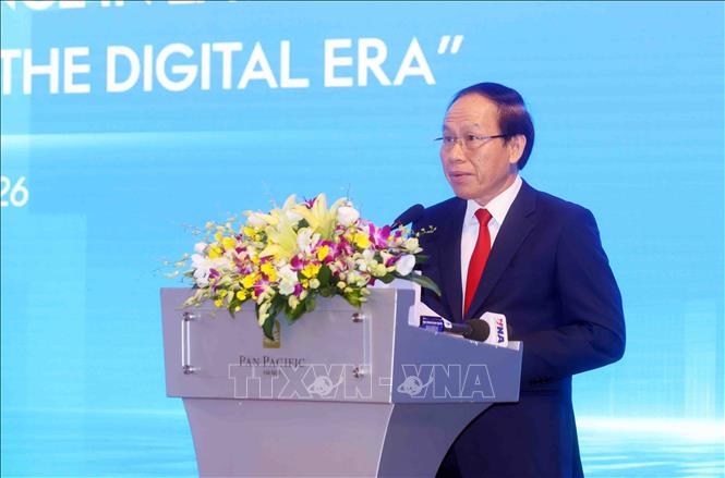 Phó Thủ tướng Lê Tiến Châu phát biểu. Ảnh: Phạm Kiên - TTXVN