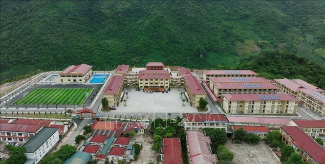 Trường Phổ thông nội trú Tiểu học và Trung học cơ sở Pa Tần, xã Pa Tần, tỉnh Lai Châu đã hoàn thiện sẵn sàng đón học sinh. Nguyễn Oanh-TTXVN