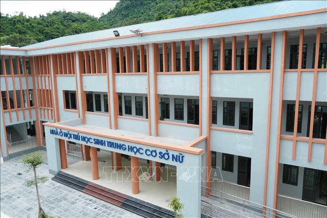 Khu nhà ở nội trú cho học sinh nữ tại Trường Phổ thông nội trú liên cấp Tiểu học và Trung học cơ sở Phong Thổ. Nguyễn Oanh-TTXVN