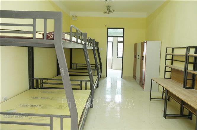 Phòng ở đầy đủ tiện nghi tại Trường Phổ thông nội trú liên cấp Tiểu học và Trung học cơ sở Phong Thổ. Nguyễn Oanh-TTXVN