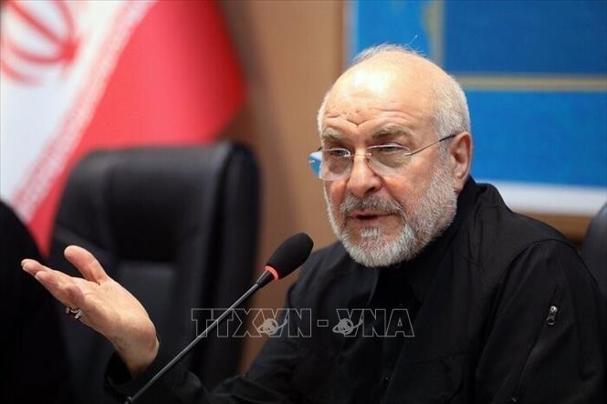 Chủ tịch Quốc hội Iran Mohammad Bagher Ghalibaf khẳng định eo biển Hormuz sẽ tiếp tục bị đóng cho đến khi các cam kết của Mỹ được thực hiện. Ảnh: IRNA/TTXVN phát
