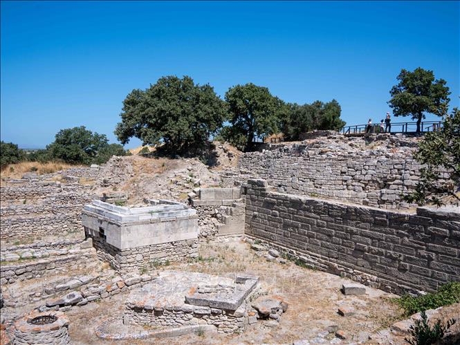 Di tích khảo cổ thành Troy tại Canakkale, Thổ Nhĩ Kỳ. Ảnh: THX/TTXVN phát