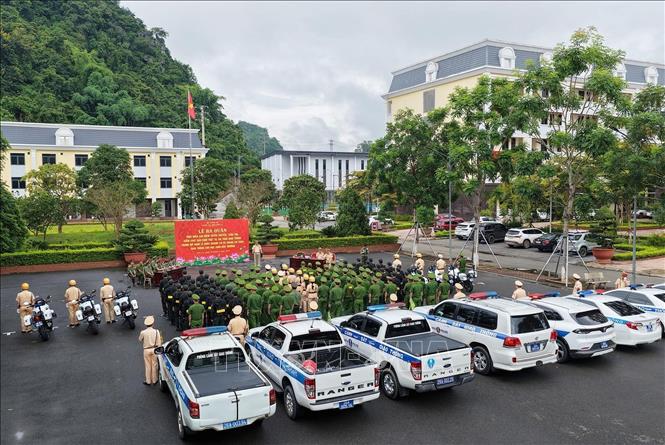Quang cảnh Lễ ra quân. Ảnh: TTXVN phát