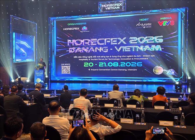 Quang cảnh lễ khai mạc diễn đàn HORECFEX Vietnam 2026. Ảnh: Trần Lê Lâm - TTXVN 