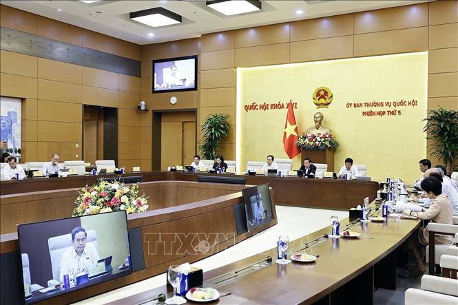 Chủ tịch Quốc hội Trần Thanh Mẫn phát biểu. Ảnh: Doãn Tấn - TTXVN