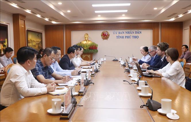 Quang cảnh buổi làm việc. Ảnh: Thu Hương - TTXVN