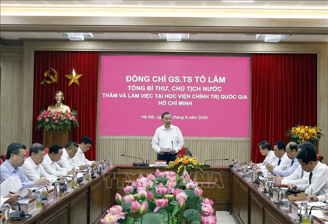 Tổng Bí thư, Chủ tịch nước Tô Lâm phát biểu.  Ảnh: Thống Nhất – TTXVN