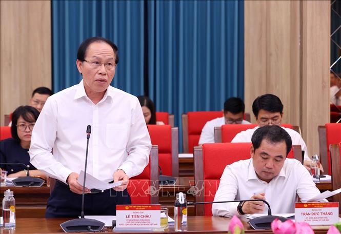 Đồng chí Lê Tiến Châu, Ủy viên Trung ương Đảng, Phó Thủ tướng Chính phủ phát biểu. Ảnh: Văn Điệp – TTXVN