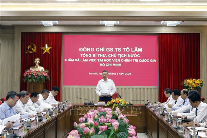 Tổng Bí thư, Chủ tịch nước Tô Lâm phát biểu. Ảnh: Thống Nhất – TTXVN