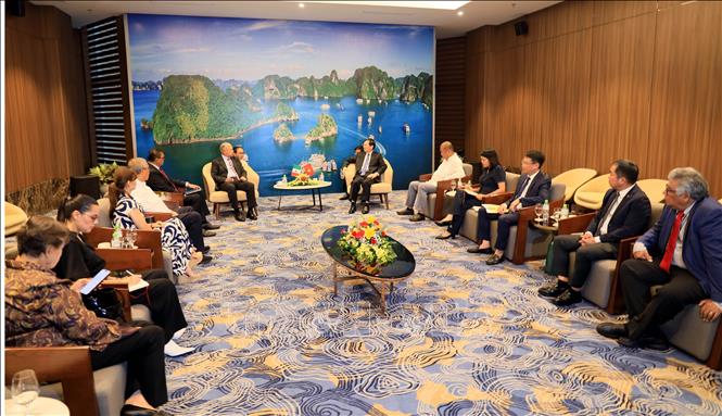 Quang cảnh buổi làm việc. Ảnh: Đức Hiếu - TTXVN