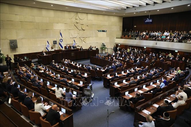 (Tư liệu) Quang cảnh phiên họp Quốc hội Israel tại Jerusalem. Ảnh: THX/TTXVN phát