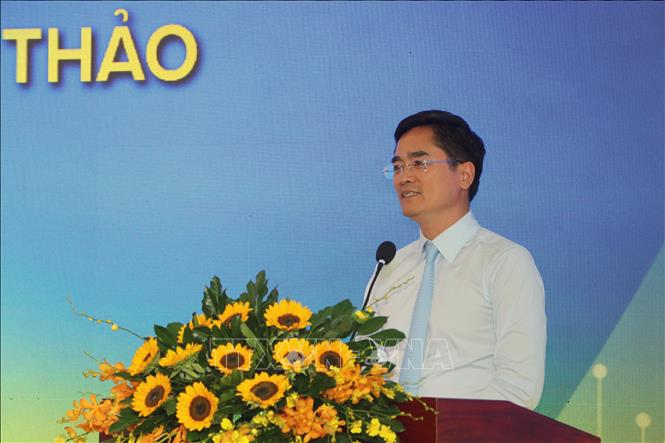 Ông Trần Quang Lâm, Giám đốc Sở Xây dựng TP. Hồ Chí Minh phát biểu tại hội thảo. Ảnh: Thanh Vũ - TTXVN