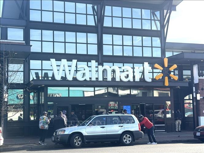 Một cửa hàng của Walmart ở phía Tây Bắc thủ đô Washington D.C. Ảnh: Đoàn Hùng - P/v TTXVN tại Mỹ