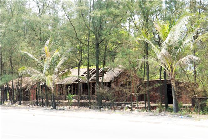 Khung cảnh hoanh tàn tại Dự án Khu Aquatica - Cua Viet beach and resort ở xã Cửa Việt (Quảng Trị). Ảnh: Tường Vi – TTXVN