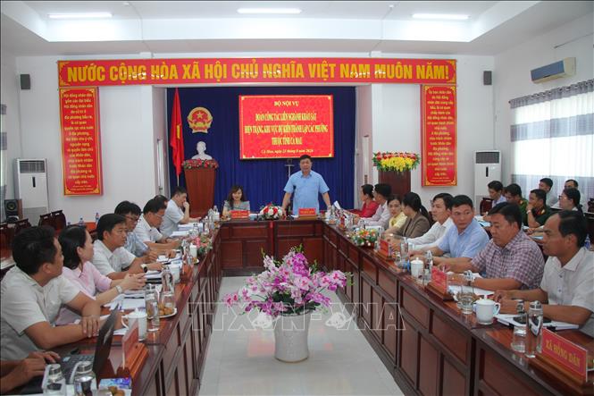 Quang cảnh buổi làm việc. Ảnh: Chanh Đa-TTXVN