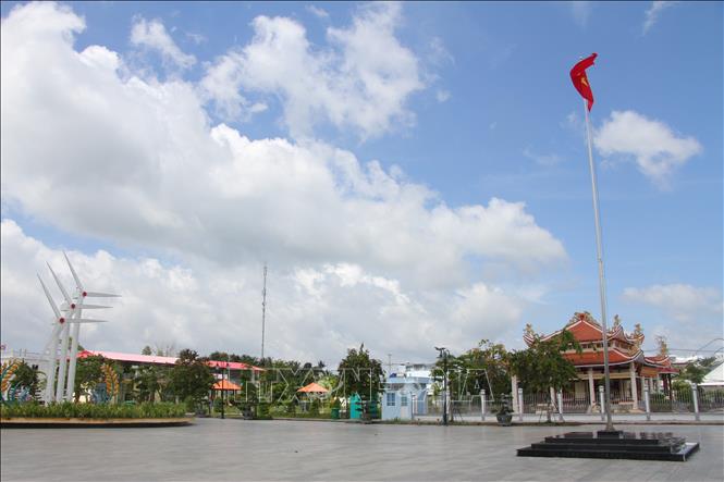 Một góc công viên xã Hòa Bình tỉnh Cà Mau. Ảnh: Chanh Đa-TTXVN
