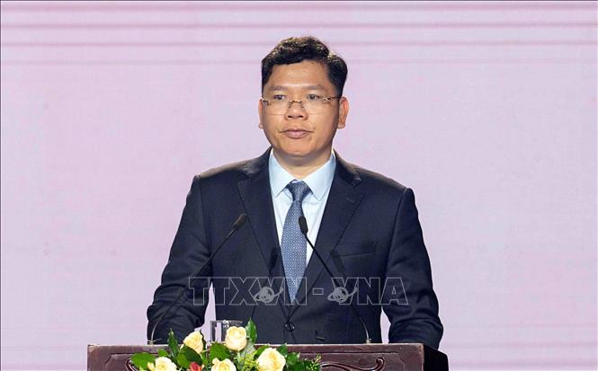 Vice Chairman of Ho Chi Minh city’s People’s Committee Hoang Nguyen Dinh speaks at the event. VNA Photo: Xuân Khu