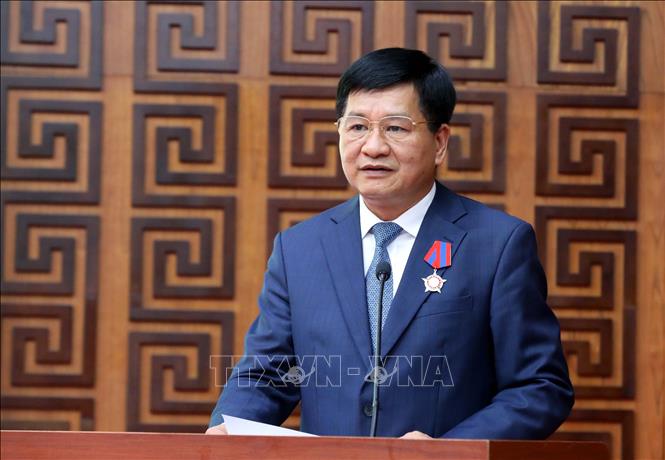 Đồng chí Lê Thành Đô, Phó Bí thư Thường trực Tỉnh ủy, Chủ tịch HĐND tỉnh Điện Biên phát biểu. Ảnh: Trung Kiên - TTXVN