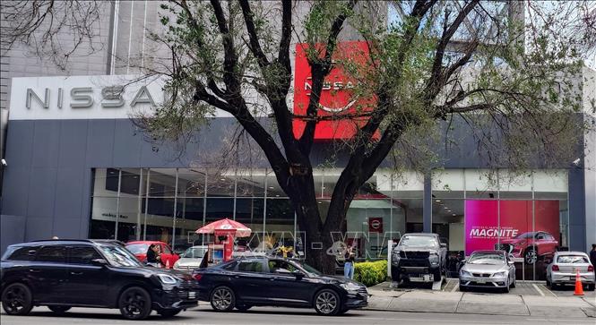 Trung tâm phân phối của Nissan tại thủ đô Mexico City. Ảnh: Phi Hùng - PV TTXVN tại Mexico