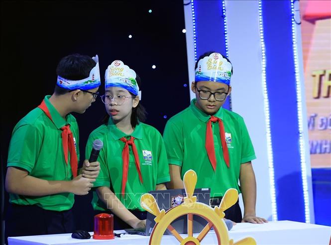 Đội Sóng Biển của Thành phố Hồ Chí Minh tại cuộc thi. Ảnh: Tuấn Anh - TTXVN