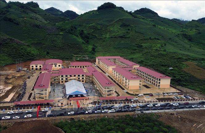Trường phổ thông nội trú Tiểu học và Trung học cơ sở Yên Sơn. Ảnh: Quang Quyết - TTXVN