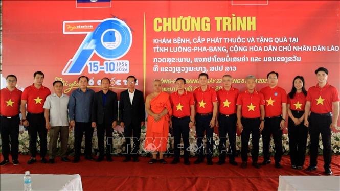 Các đại biểu tham dự chương trình. Ảnh: Xuân Tú – PV TTXVN tại Lào