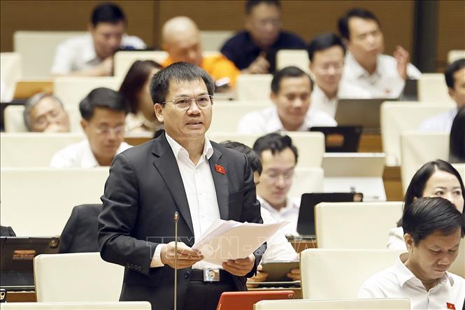 Đại biểu Quốc hội tỉnh Lâm Đồng Dương Khắc Mai phát biểu. Ảnh: Doãn Tấn - TTXVN