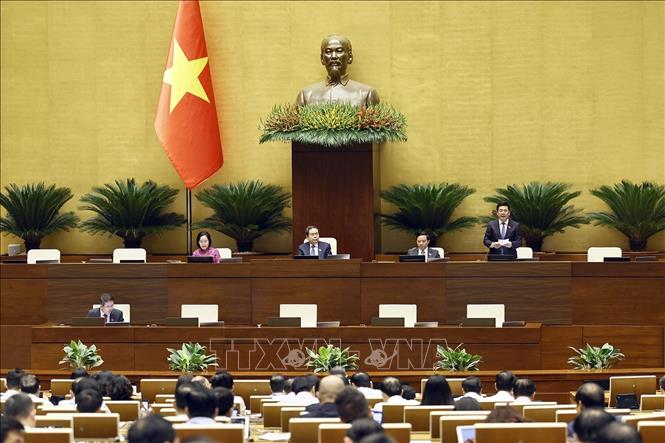 Phó Chủ tịch Quốc hội Nguyễn Hồng Diên phát biểu. Ảnh: Doãn Tấn – TTXVN