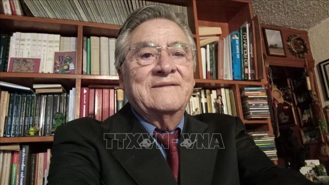 Nhà báo Mexico Pedro Estrada Vega. Ảnh do Nhà báo Pedro Estrada Vega cung cấp/TTXVN phát  