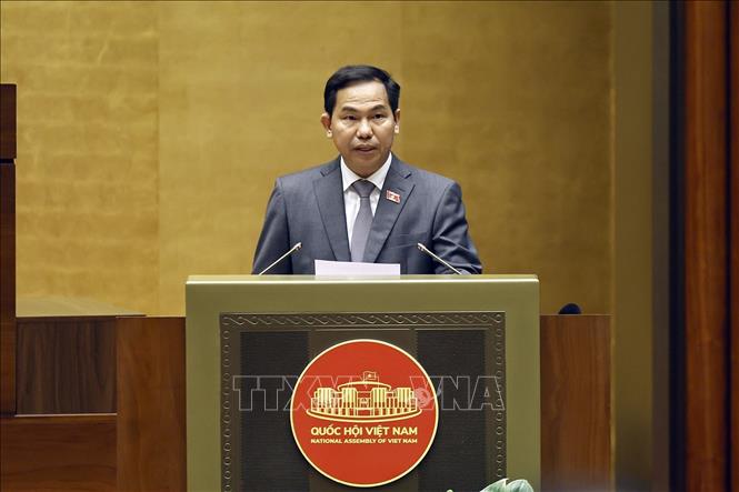 Tổng Thư ký Quốc hội, Chủ nhiệm Văn phòng Quốc hội Lê Quang Mạnh phát biểu. Ảnh: Doãn Tấn - TTXVN