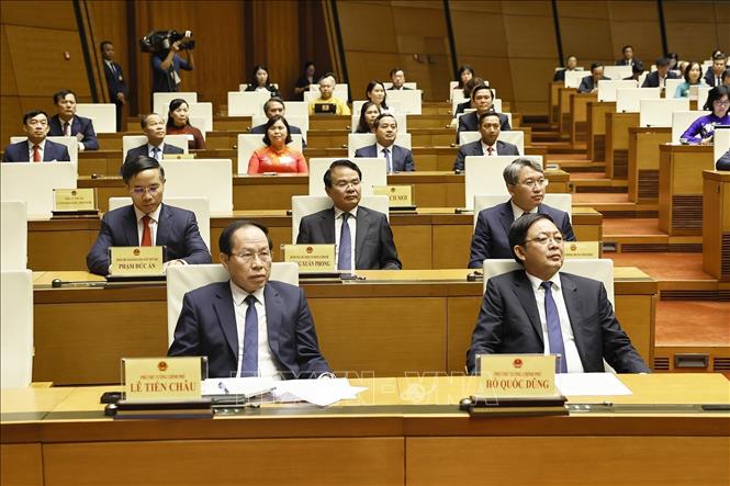 Đại biểu dự Phiên bế mạc Kỳ họp không thường lệ thứ nhất, Quốc hội khoá XVI. Ảnh: Doãn Tấn - TTXVN
