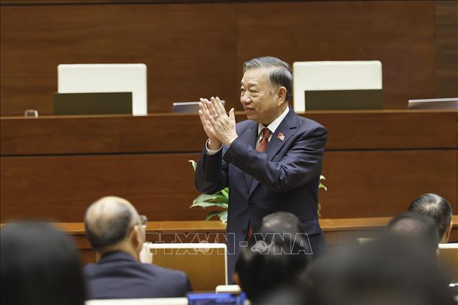 Tổng Bí thư, Chủ tịch nước Tô Lâm dự Phiên bế mạc Kỳ họp không thường lệ thứ nhất, Quốc hội khoá XVI. Ảnh: Doãn Tấn - TTXVN