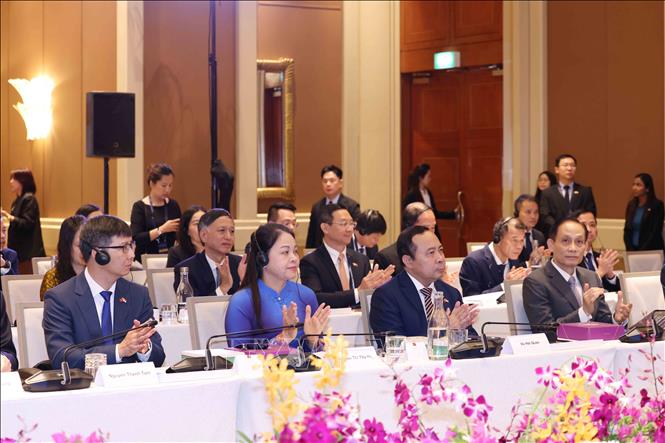 Đại biểu cấp cao Đảng Cộng sản Việt Nam dự Đối thoại Chiến lược Việt Nam - Singapore lần thứ nhất. Ảnh: Phương Hoa - TTXVN