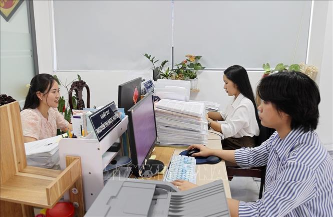 Văn phòng Luật sư tại Trung tâm Tư vấn pháp luật TP. Hồ Chí Minh. Ảnh: Hồng Đạt - TTXVN
