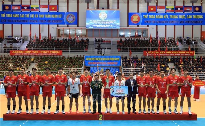 Đội tuyển Công an Thành phố Hồ Chí Minh đạt giải Nhì. Ảnh: Tuấn Anh - TTXVN