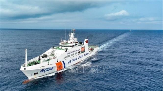 Chuyến tuần tra liên hợp lần thứ 25 từ 11 - 13/4/2023, trên vùng biển lân cận đường phân định Vịnh Bắc Bộ (kể từ năm 2006 đến nay) giữa hai nước Việt Nam và Trung Quốc. Ảnh: Trung Nguyên - TTXVN