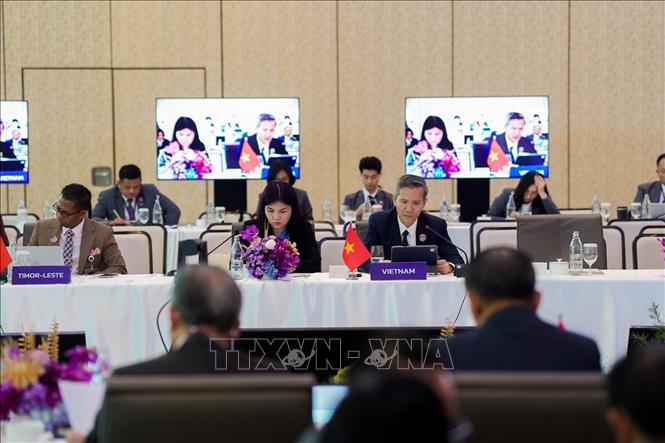 Thứ trưởng Bộ Nội vụ Việt Nam Cao Huy, Trưởng đoàn Đại biểu Việt Nam tham dự Hội nghị. Ảnh TTXVN phát