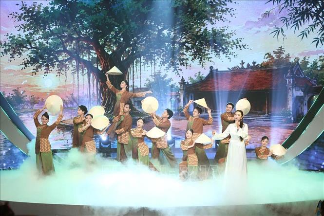 Tiết mục văn nghệ trong chương trình Gala tiếng Việt thân thương năm 2026. Ảnh: TTXVN phát