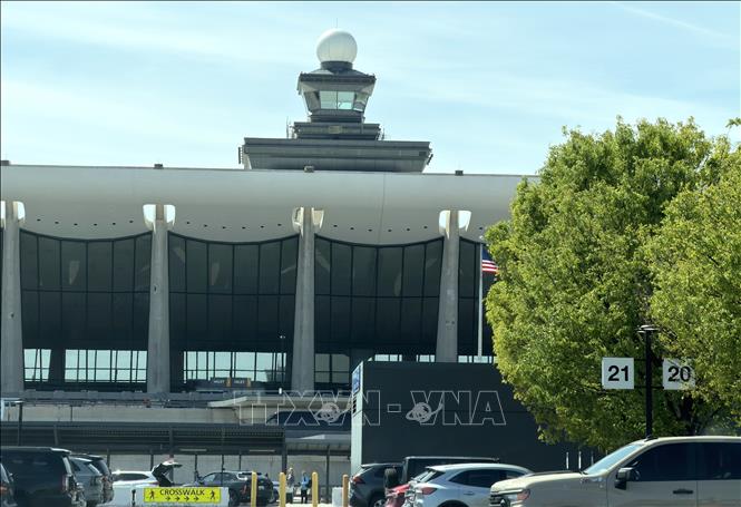 Đài quan sát không lưu tại Sân bay quốc tế Washington Dulles, bang Virginia (Mỹ). Ảnh: Ngọc Quang – PV TTXVN tại Mỹ
