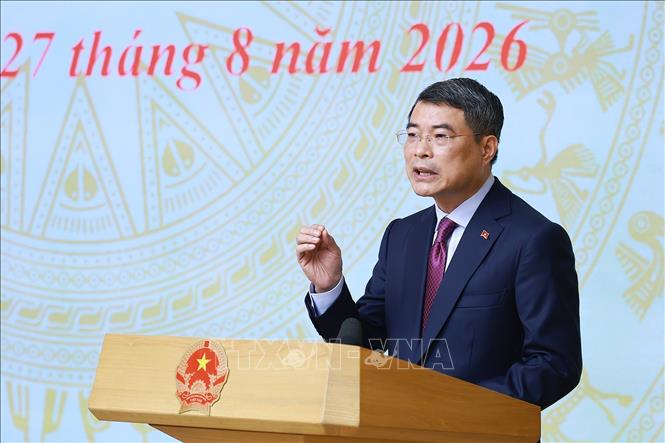 Thủ tướng Lê Minh Hưng chỉ đạo Hội nghị tổng kết năm học 2025-2026 và triển khai năm học 2026-2027. Ảnh: Dương Giang – TTXVN