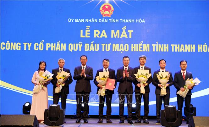 Hội nghị chứng kiến lễ ra mắt Công ty Cổ phần Quỹ đầu tư mạo hiểm tại Thanh Hóa. Ảnh: Việt Hoàng - TTXVN
