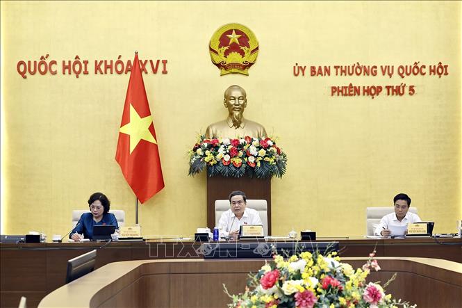 Chủ tịch Quốc hội Trần Thanh Mẫn phát biểu. Ảnh: Doãn Tấn - TTXVN