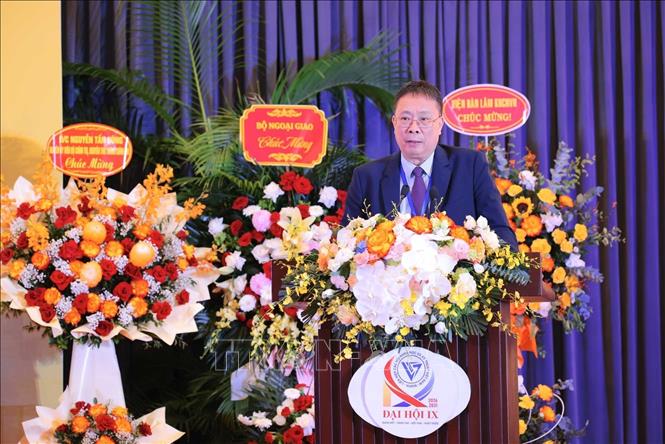Giáo sư, Viện sĩ Châu Văn Minh, Bí thư Đảng ủy, Chủ tịch Liên hiệp các hội khoa học và Kỹ thuật Việt Nam lần thứ 9, nhiệm kỳ 2026 - 2031 phát biểu. Ảnh: Hoàng Hiếu - TTXVN