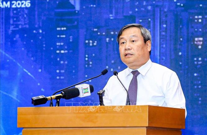 Chủ tịch UBND thành phố Hà Nội Vũ Đại Thắng phát biểu tại lễ khởi công, khánh thành các dự án, công trình tiêu biểu, ngày 28/8. Ảnh: Trung Nguyên - TTXVN
